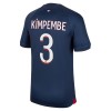 Virallinen Fanipaita Paris Saint-Germain 2023-24 Kimpembe 3 Kotipelipaita - Miesten